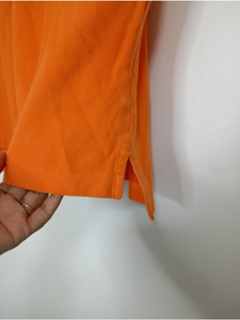 U.S. Polo Assn. Mens Orange Polo Shirt M Embroidered Logo Short Sleeve - Picture 5 of 10